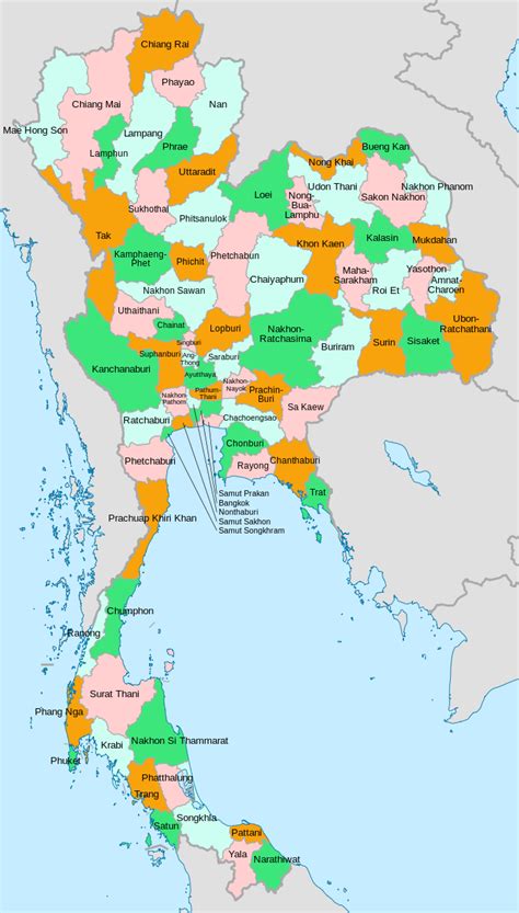 thailand towns|list of provinces in thailand.